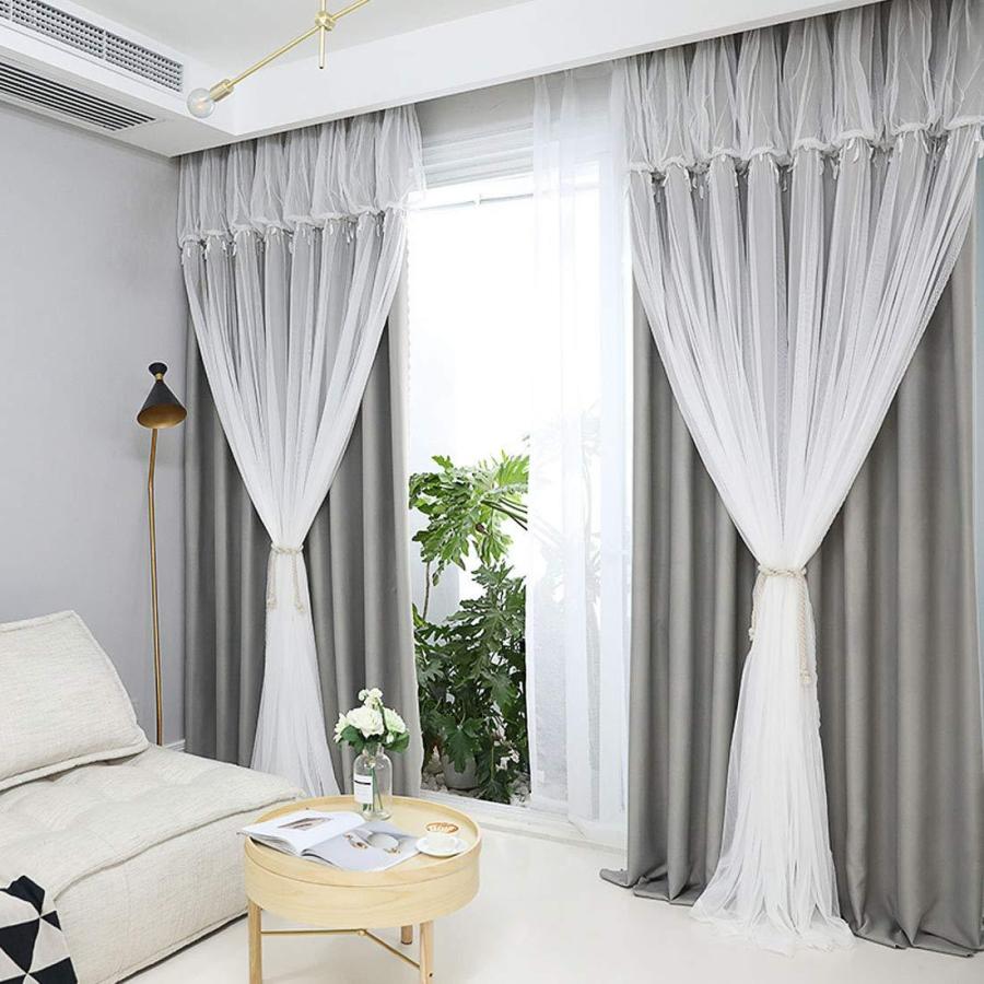 姫系カーテン 遮光 カーテン 姫 二重カーテン レース おしゃれ インテリア 遮光率90 フリルカーテン 可愛い レースつき 掃き出し窓 腰窓 出窓用 女子 エレガン B07nq4ql S T Online 通販 Yahoo ショッピング