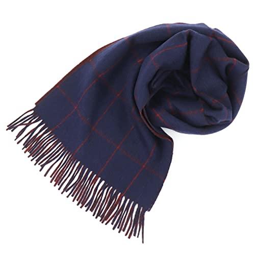 ジョシュアエリス マフラー カシミヤ100% ウィンドウペン柄