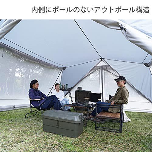 ★11時間以内発送★美品 DOD(ディーオーディー) スパイダーベース 5x5mの大型シェルターテント カンガルースタイルに TT8-785-GY 【OCQ8219431157】(29775円)