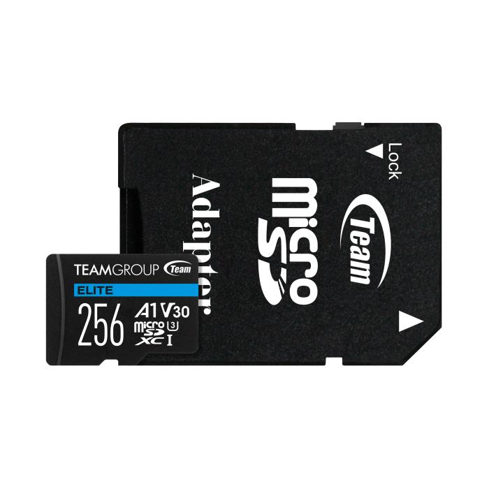 TEAM ELITE Micro SDXC 256GB MicroSDカード UHS-I U3 V30 A1 Android 4K UHD R:90MB/s W:45MB/s SDアダプタ付 高耐久性 MicroSD TEAUSDX256GIV30A103-EC｜storagemedia｜02