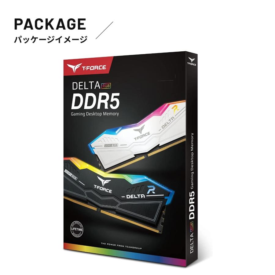 【デスクトップ用】DDR5-6400 32GB(16GB×2枚) Amazon.co.jp: Team DDR5 6400MHz 32GB (16GBx2枚) PC5-51200 T