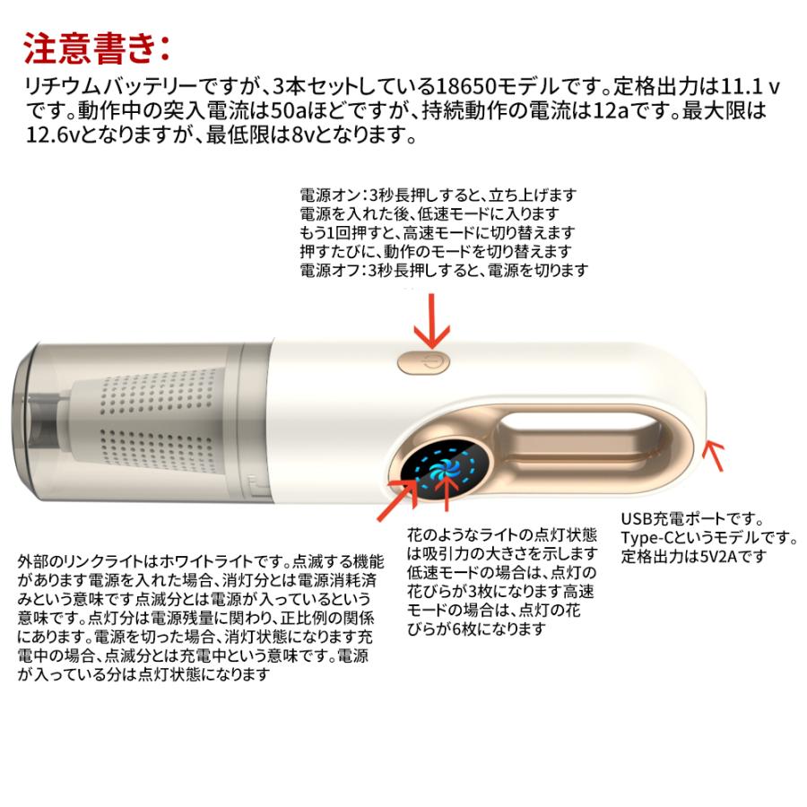 掃除機 コードレス 充電式 強力吸引 人気 サイクロン式 45000Pa 軽量