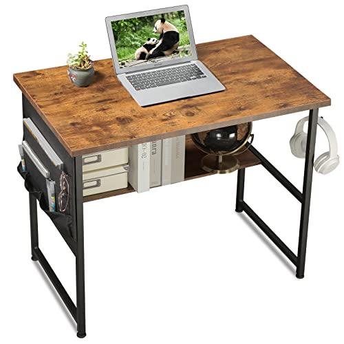 パソコンデスク pcデスク つくえ 幅80*奥行40cm収納袋付き (134