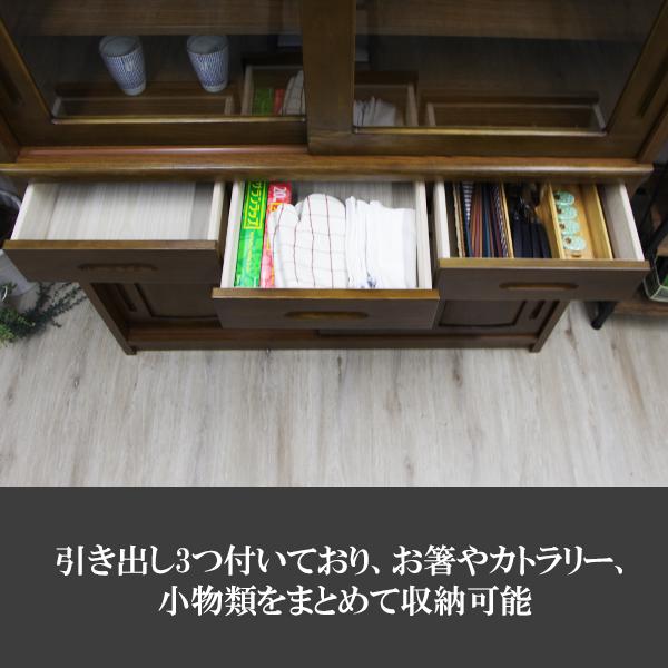 食器棚 キッチン収納 完成品 幅120cm 開梱設置付き｜store-anju｜03