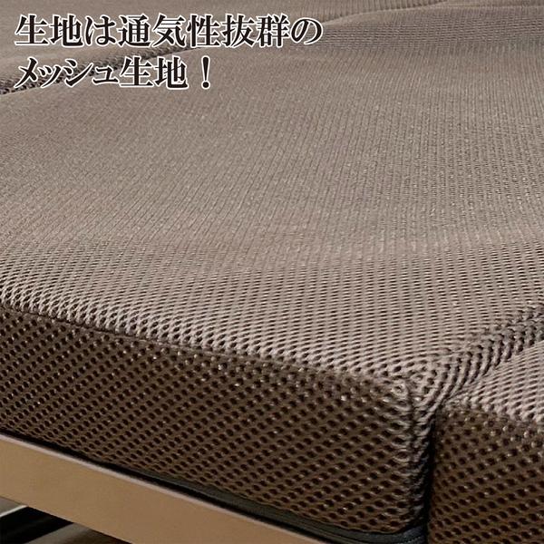 折りたたみベッド シングルベッド 幅90X奥行198X高さ41 省スペース設計