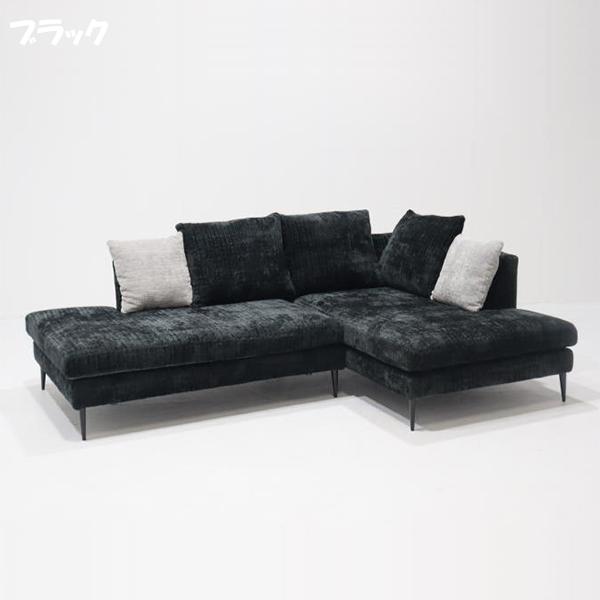 ソファ 3人掛け　クッション付き lushroom カウチソファ 3人掛け 4人掛け 撥水 ファブリック I字