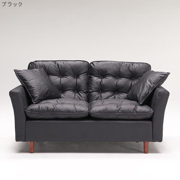 ソファー ソファ 2Pソファ ファブリックレザー 幅165X奥行92X高さ92