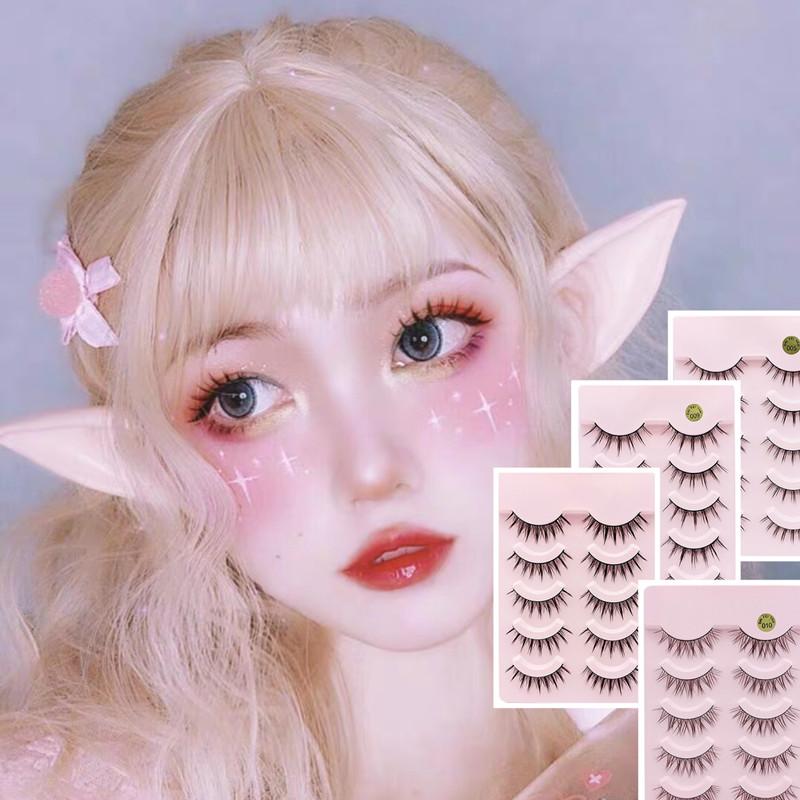 つけまつげ ブラック ボリューム 5ペア ナチュラル 手作り 繰り返し