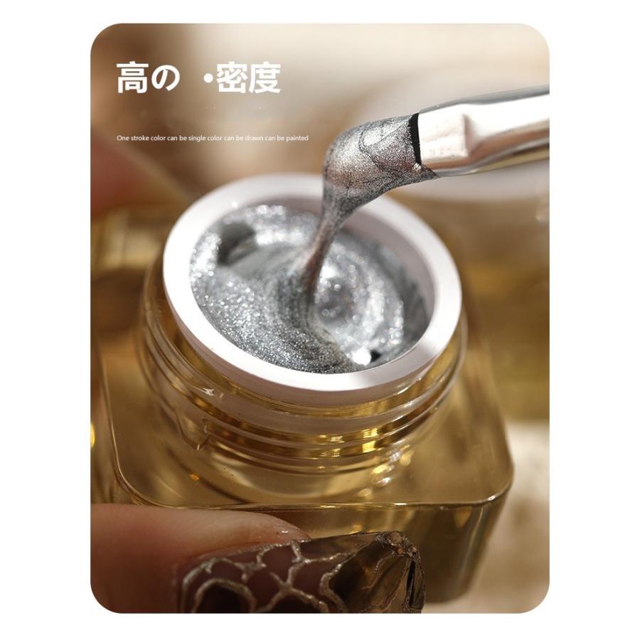ジェルネイル メタリックジェル カラージェル ライナージェル 金属