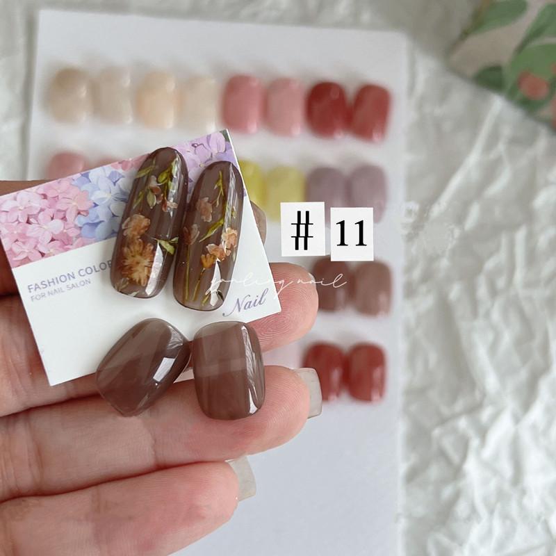 カラーネイルジェル ジェルネイル 透け感ありジェル クリアピンク系 16