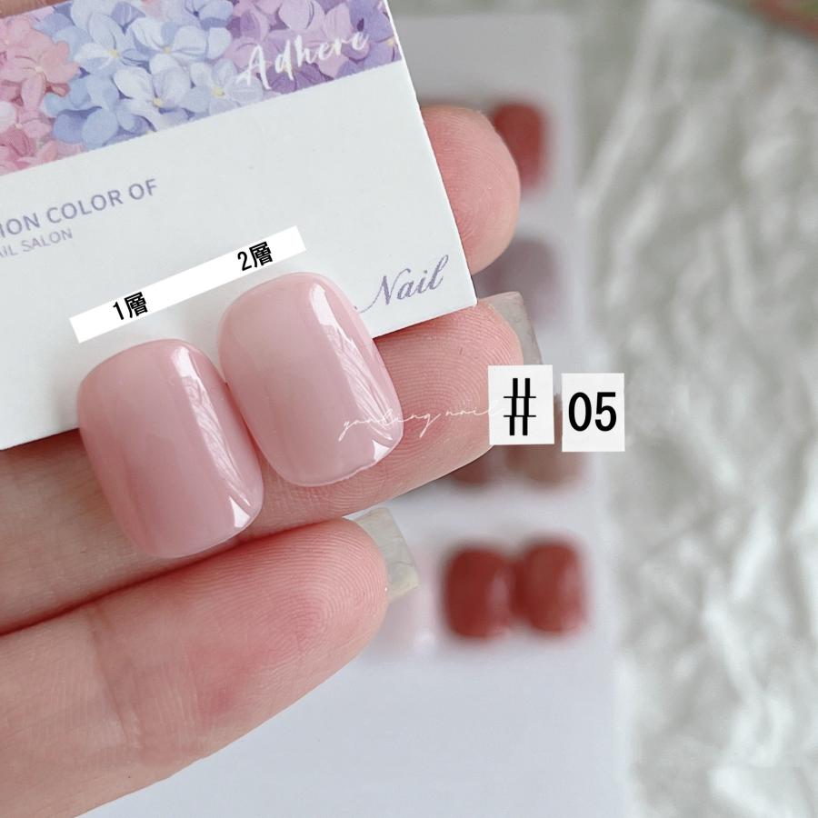 カラーネイルジェル ジェルネイル 透け感ありジェル クリアピンク系 16
