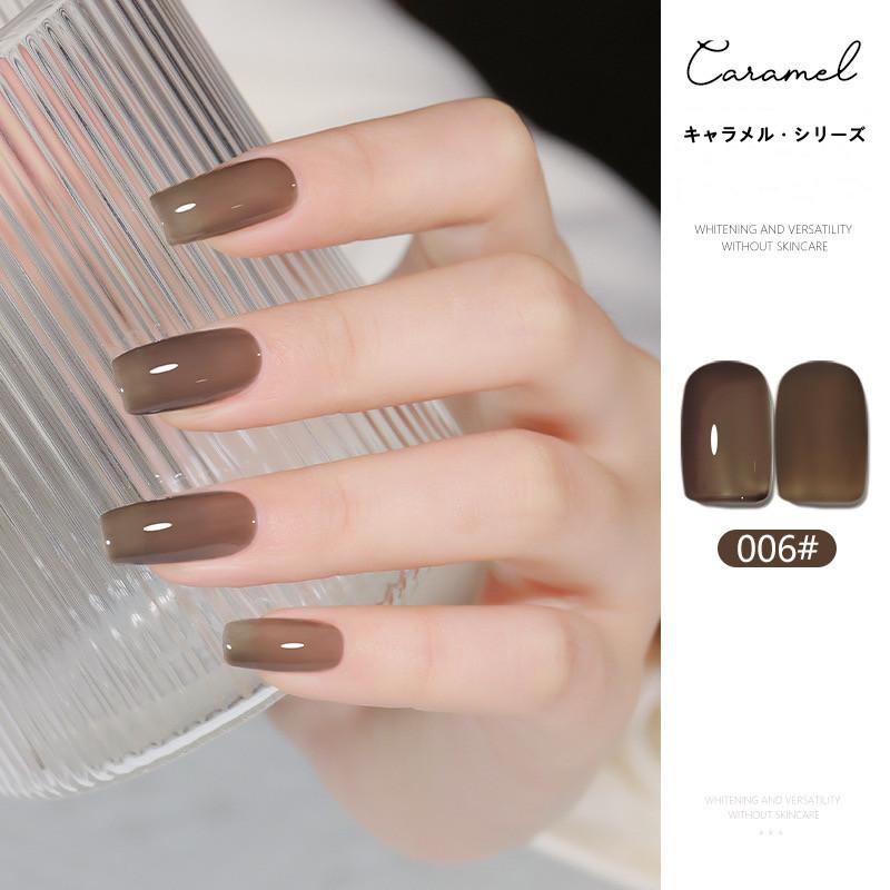 ジェルネイル カラージェル 15ml 大容量 6色 ネイル キャラメル