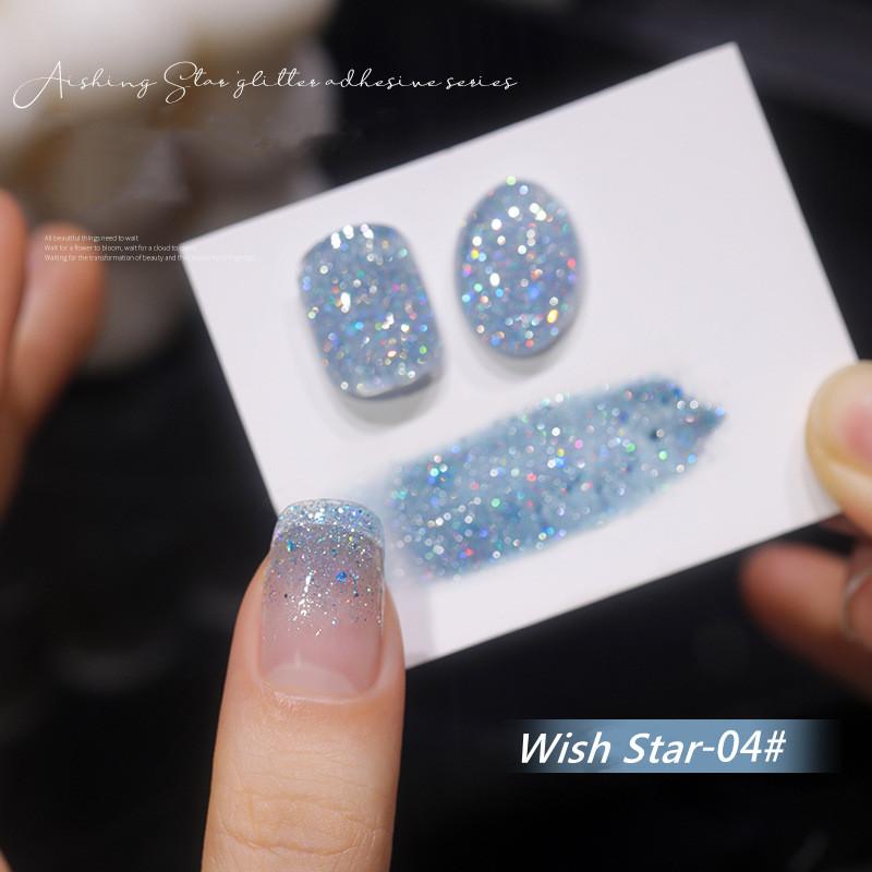 新作】【12色】Wish Star 大粒グリッター ジェルネイル 高輝度ラメ・高