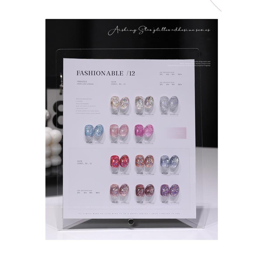 GELGRAPH グリッター ジェルネイルセット　カラージェル　プロ用　　　36 グリッタージェルネイル キラキラジェル ラメ入り レーザー ポリッシュ