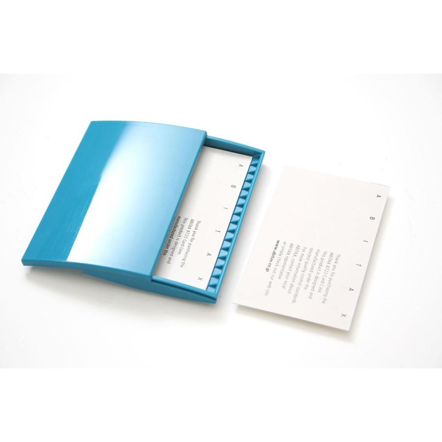 アビタックス カードケース 8723 Card Case スライドオープンで15枚収納できる 高光沢UVクリア塗装で傷がつきにくい名刺入れ  選べる12カラー