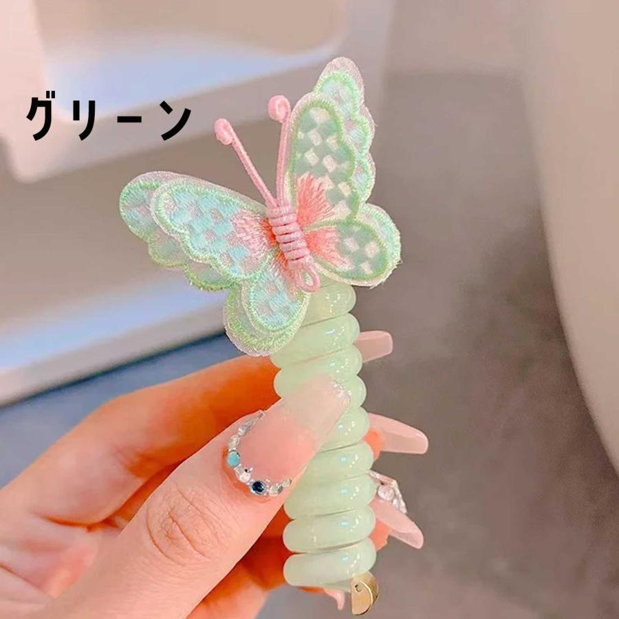 ちょうちょ アレンジヘアリング コイルポニー スパイラルポニー ヘア