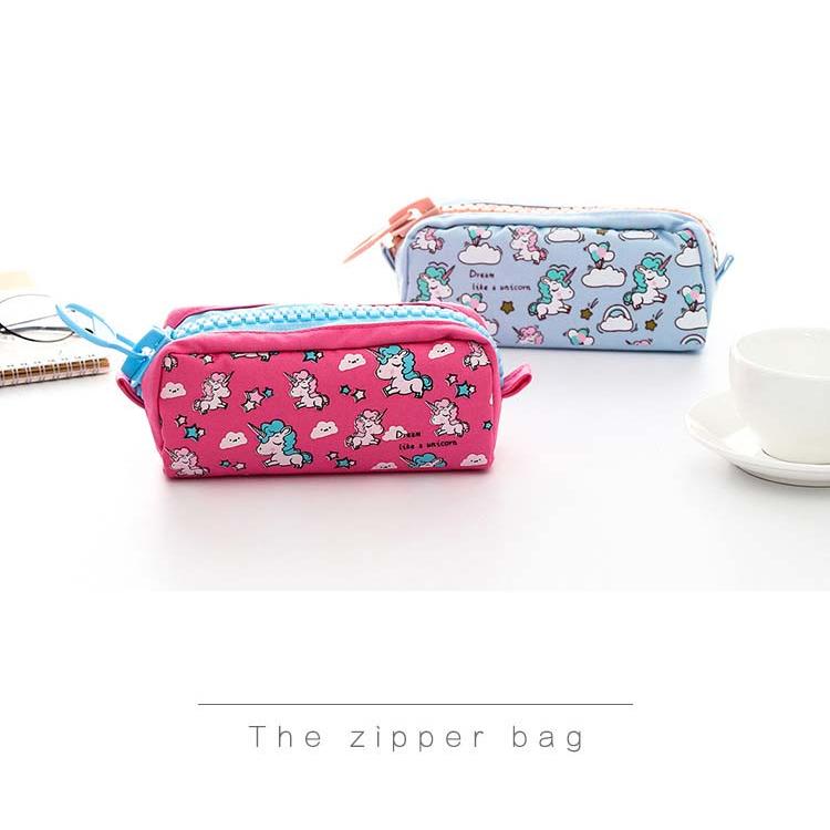 ゆめかわ☆BIGジッパーペンケース ユニコーン ゆめかわ 文房具 雑貨