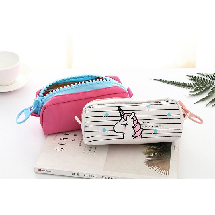 ゆめかわ☆BIGジッパーペンケース ユニコーン ゆめかわ 文房具 雑貨
