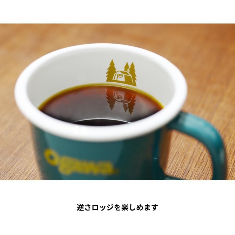 ogawa ogawa公式 オガワ テント ホーローマグカップ ベージュ カーキ