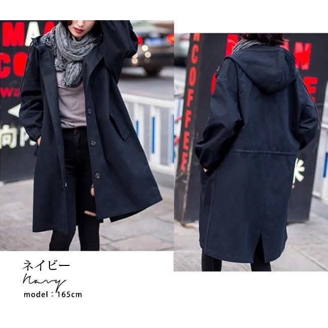 店長おすすめ コート スプリングコート 春コート ミリタリー レディース ロング フード付き 春秋 アウター 母の日 21 40代 30代 代 オーバーサイズ Tqn30 Candyz Pro 通販 Yahoo ショッピング