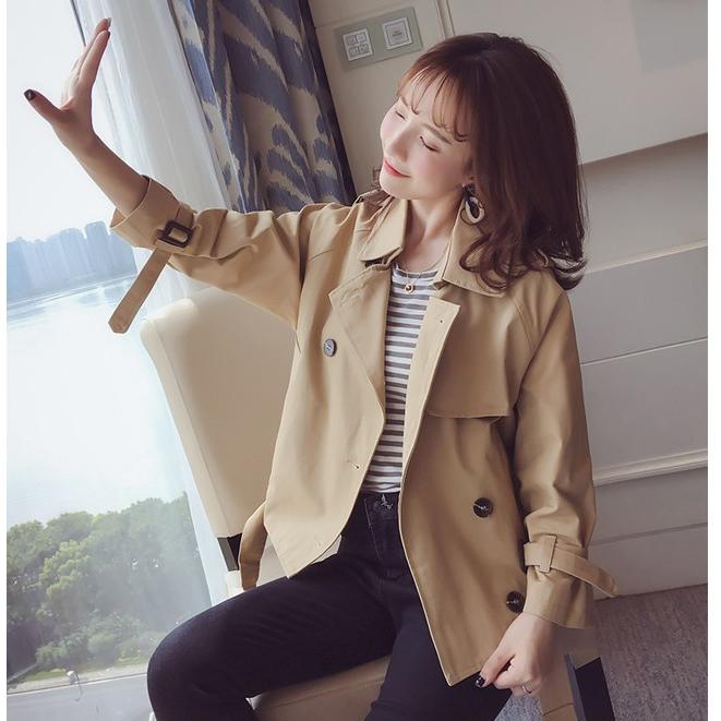 超目玉セール トレンチコート ショート丈 レディース 裾ベルト 前後アシンメトリー ステンカラー ラペル 2way襟 ゆったり ラグラン ダブルボ Tfr80 Candyz Pro 通販 Yahoo ショッピング