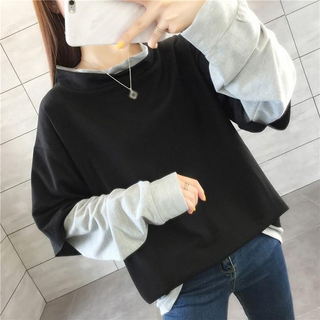 トレーナー レディース おしゃれ 重ね着風 切り替え スリット ロング ゆったり ドルマンスリーブ 大きめ スウェット 大きいサイズ 長袖 Tpik0 Candyz Pro 通販 Yahoo ショッピング