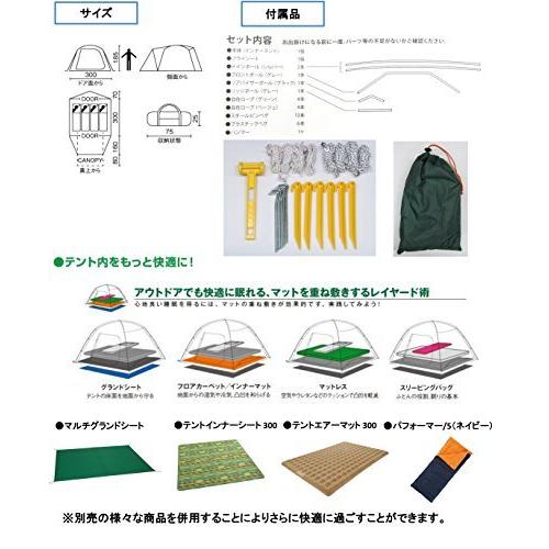 高評価続出！ コールマン テント タフワイドドームIV/300 2000017860 【HOV6436338528】(23316円)