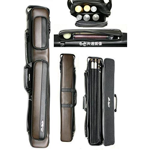 お待たせ!ビリヤード キューケース MZ-24T 茶 ブラウン (バット2本