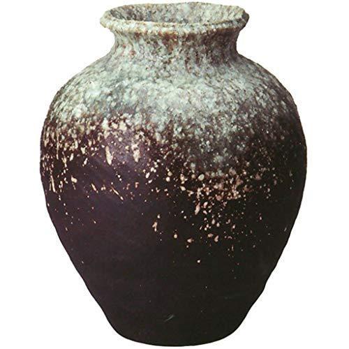 送料無料直送 13号 古信楽窯変ひねり壺型花入 信楽焼 陶器 花器 花入