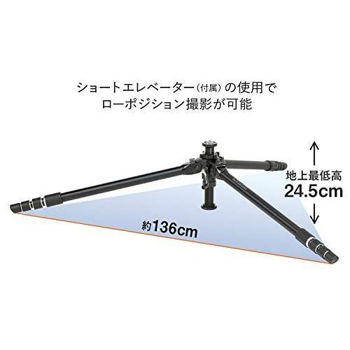 SLIK 三脚 ザ プロフェッショナル 4 NS 脚単体 4段 超大型 ショートエレベータ付属 109502 テレビ、オーディオ、カメラ カメラアクセサリー