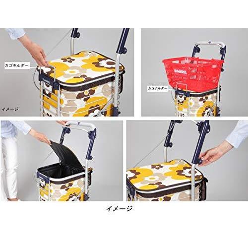 美品 ワイヤーカート スワレル バッグ付き AS-0275(花柄・レッド) 【2030434586】(12416円)