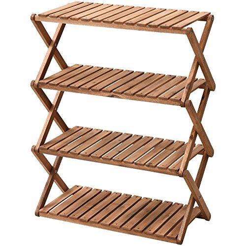 山善 キャンパーズコレクション 4段ラックワイド A4R-01W