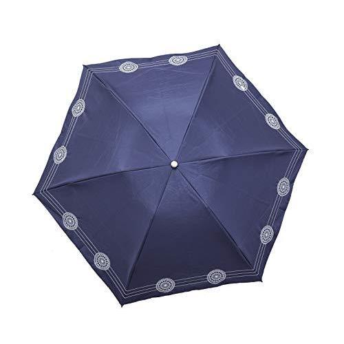 テイジン ナノフロント? 折りたたみ日傘 遮熱 UVカット 遮光 国内トップクラスの効果 ネイビー