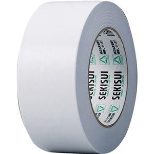 （まとめ）　積水化学　カラークラフトテープ#500WC　白　〈簡易梱包　K50WW13　50mm×50m　1巻