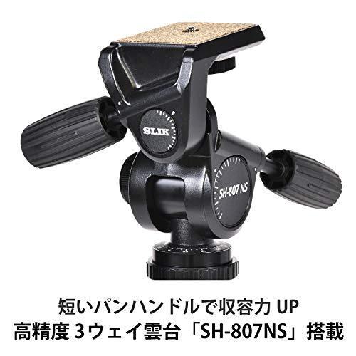 SLIK カーボン三脚 カーボンマスター 934 4段 ナットロック式 32mm ...