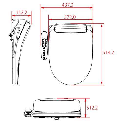住宅設備 フローバル リホマ 温水洗浄便座 袖付タイプ IB-110-F ホワイト
