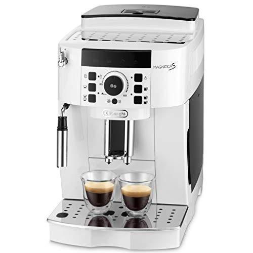 デロンギ(DeLonghi) 全自動コーヒーメーカー マグニフィカS ミルク泡立て:手動 ホワイト ECAM22112W
