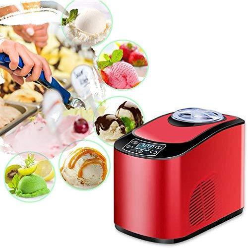 【数量限定アウトレット品】 KALELAISU アイスクリームメーカー アイスクリーマー 30分で出来上がり 電動 1.5L ソフト・ハード ソフトクリームメーカー 小型 業務用 100V (EB-1.5L-赤) 【LWH6206499940】(22484円)