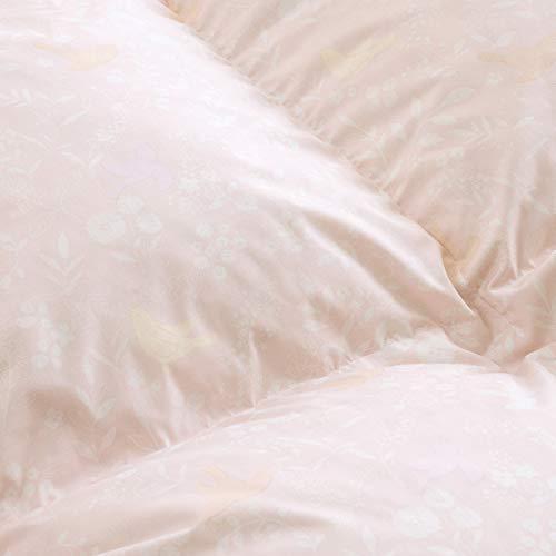 西川 羽毛合掛け布団 シングル フランス産ホワイトダウン90％ DP400 増量0.8kg 日本製 52851 ピンク[10] シングル