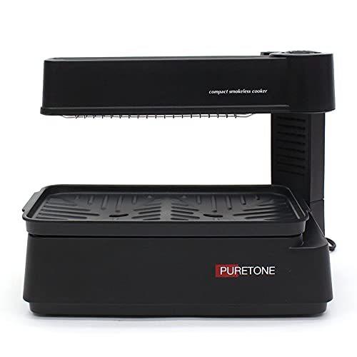 【美品】 HIRO コンパクト無煙調理器 HTG-375 ブラック 【2110679635】(12908円)