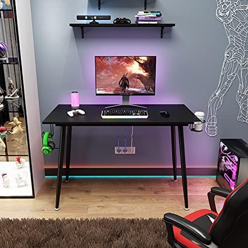 ゲーミングデスク パソコンデスク 幅1cm奥行60cm Pcデスク 机 学習デスク 机上 モニターアームに対応 ドリンクホルダー ヘッドホンラック 配線収納ラック付き A B09cybzz52 2319 Cocoroストア 通販 Yahoo ショッピング