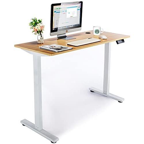 SUKIDA 電動昇降デスク 無段階昇降 幅140 スタンディングデスク パソコンデスク 在宅勤務 メモリ機能 パソコンラ