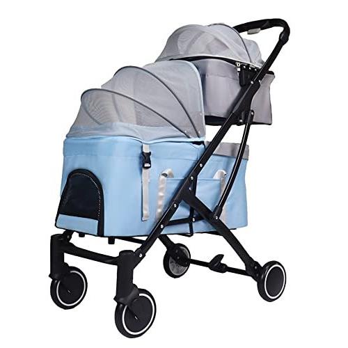 Totoro ball ペットカート 犬カート ペットバギー 犬用キャリーカート 二段式 多頭用 猫犬兼用 分離型 独立カゴタ