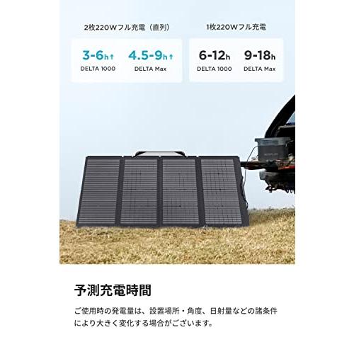 新商品!新型 EcoFlow ソーラーパネル 220W 高変換効率 (220W 両面受光