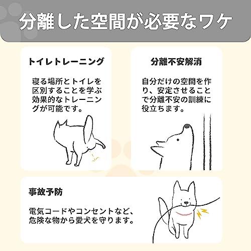 ペットサークル 犬用サークル 柵 フェンス 室内用 173x173x70cm 猫用 犬用 ドア付き 扉付き 折りたたみ ペット メ? 