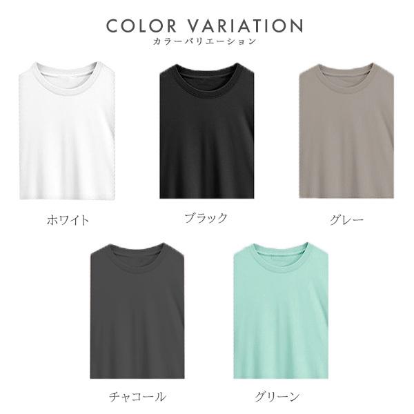 Tシャツ メンズ 冷感 アイスシルク 夏 半袖 クルーネック 涼しい 接触冷感 ティーシャツ 送料無料｜store-delight｜02