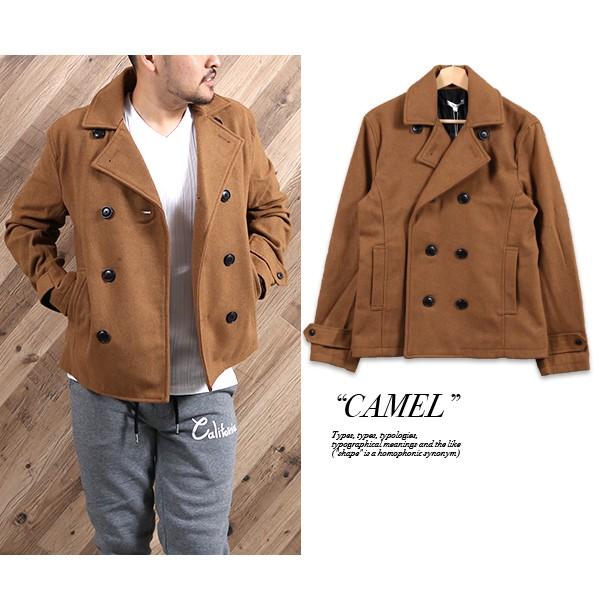 Pコート メンズ ピーコート ウール メルトン アウター スリム ウールコート ダブルボタン 秋 冬 カジュアル モード トレンド 宅配便送料別 S Jkt ディライト 通販 Yahoo ショッピング