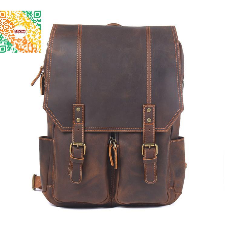 リュック　メンズ　リュックサック 本革　牛革　デイパック　ビジネス　バックパック　レザー　通勤通学　旅行　出張　アウトドア　自転車鞄　カバン　男女兼用 iPad 人気