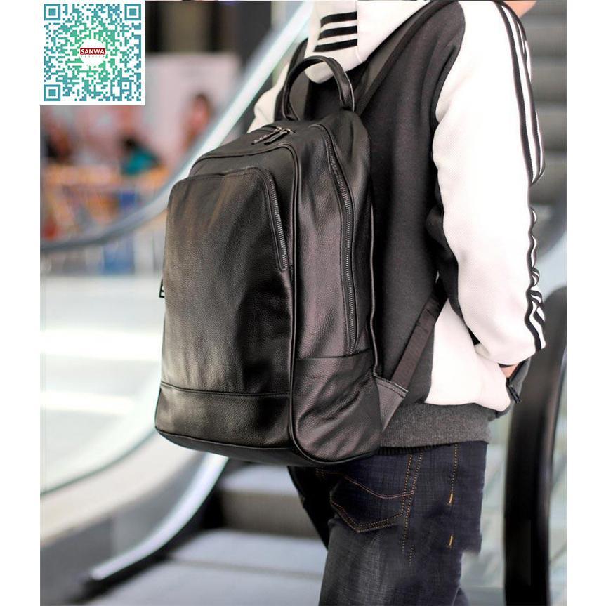  リュック　メンズ　リュックサック 本革　牛革 デイパック　ビジネス　バックパック　レザー　通勤通学　 旅行　出張　アウトドア　自転車鞄　カバン