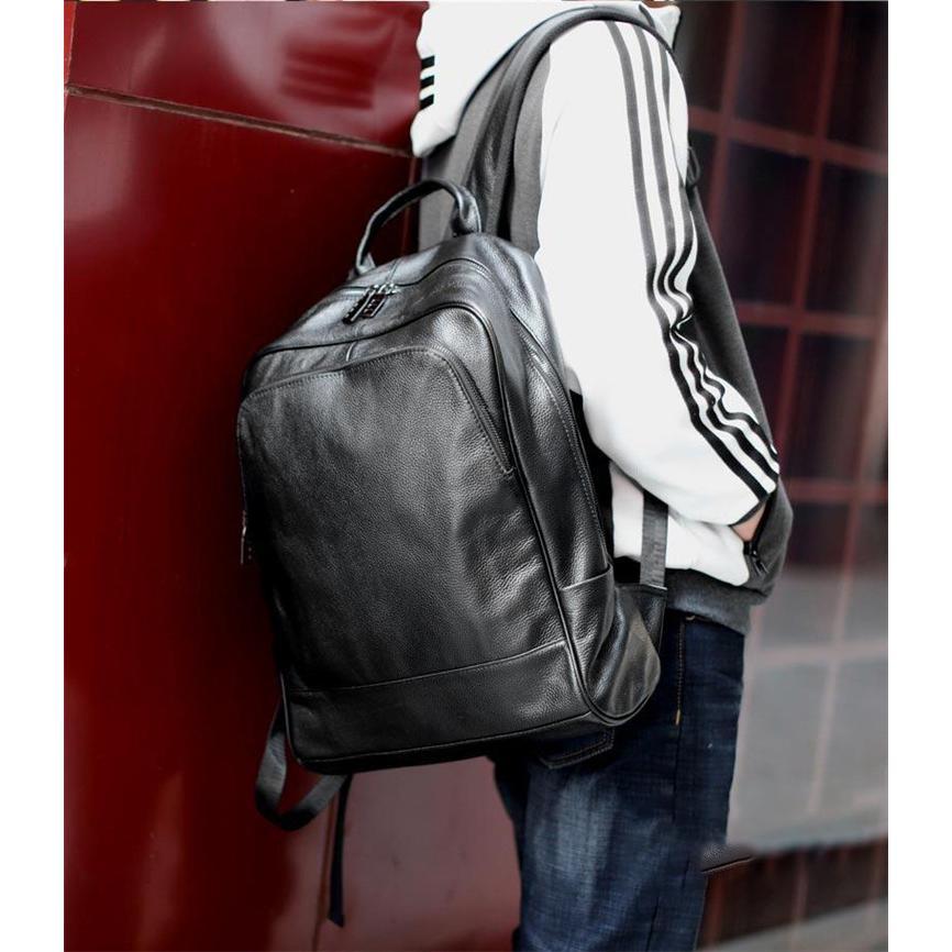  リュック　メンズ　リュックサック 本革　牛革 デイパック　ビジネス　バックパック　レザー　通勤通学　 旅行　出張　アウトドア　自転車鞄　カバン